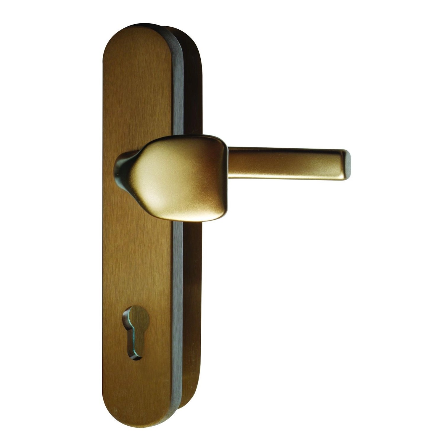 Richter Bezpečnostní kování R101/72 mm, klika-madlo, PZ, TB 3, bronz