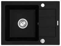 Pyramis Vestavný dřez Athena 1B 1D, pyragranite, černá, 62 x 44 x 19 cm Pyramis Vestavný dřez Athena 1B 1D, pyragranite, černá, 62 x 44 x 19 cm