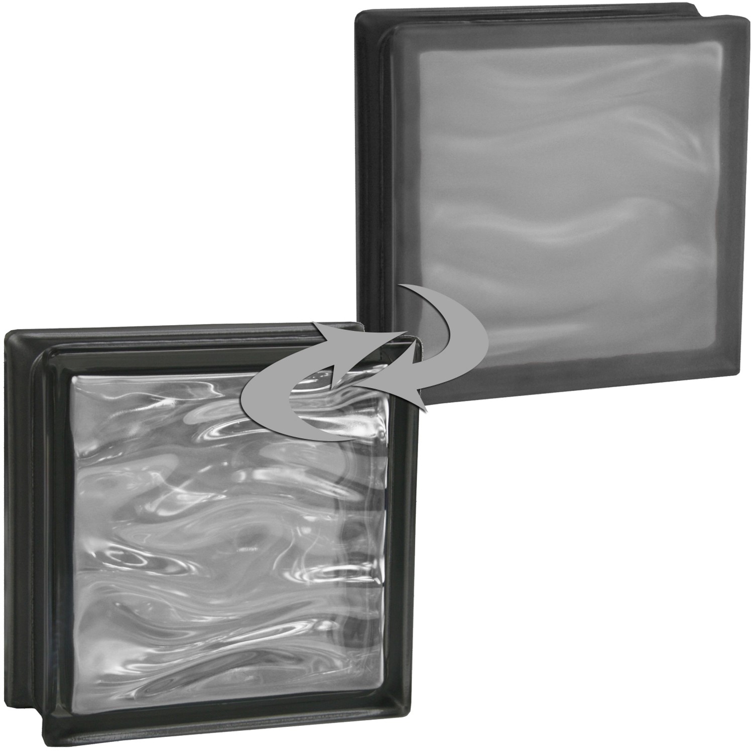 Fuchs Design Luxfera BM Aqua Reflex lesklá/mlč.sklo černá 19 x 19 x 8 cm