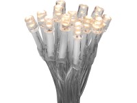 LED světelný řetěz 40 LED teplá bílá 322 cm čirý