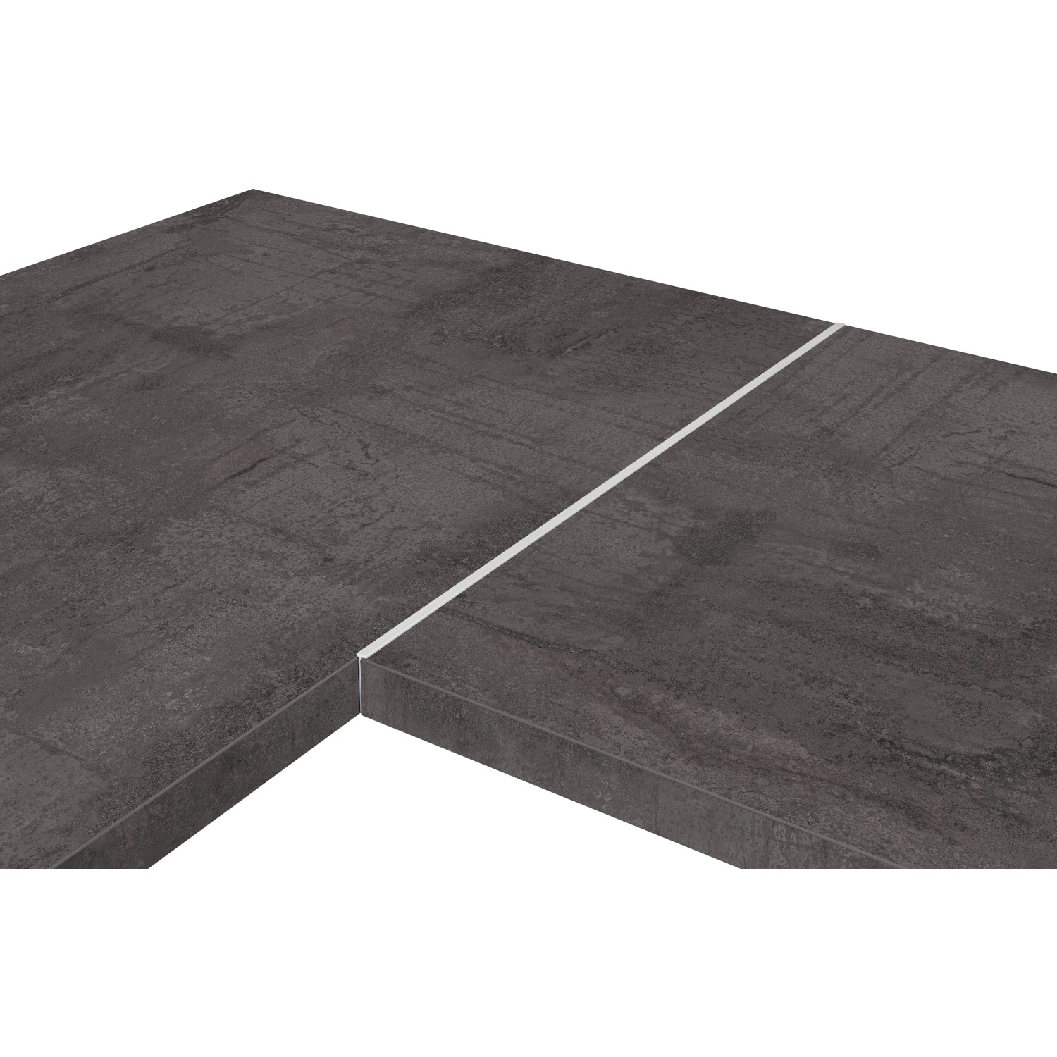 Kaindl Rohový spojovací profil G hliníkový pro pracovní desky, 60 x 2,8 cm