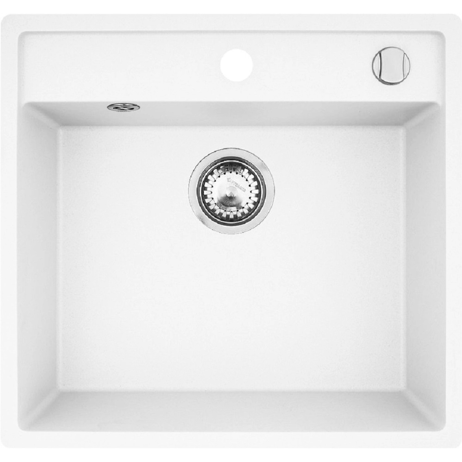 Pyramis Granitový dřez Camea 1B, snow, 50 x 53 cm