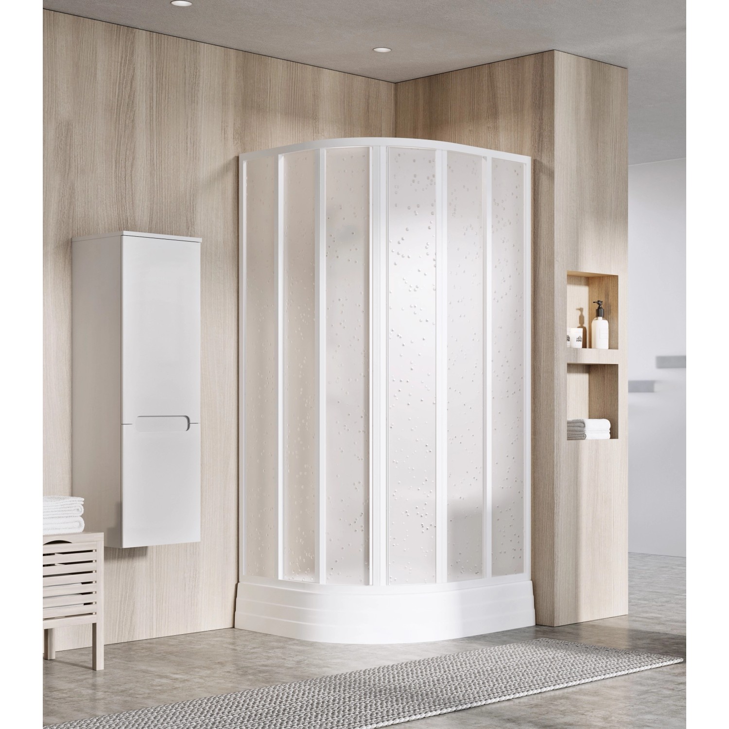 RAVAK Sprchový kout Supernova SKKP6 80x80 195 bílá + pearl