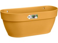 elho Závěsný květináč Vibia Campana na zeď, medově žlutý, 35 x 15 x 16 cm