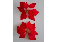 EverGreen Vánoční dekorace umělá větvička poinsetie červená 32 cm, 1 ks EverGreen Vánoční dekorace umělá větvička poinsetie červená 32 cm, 1 ks