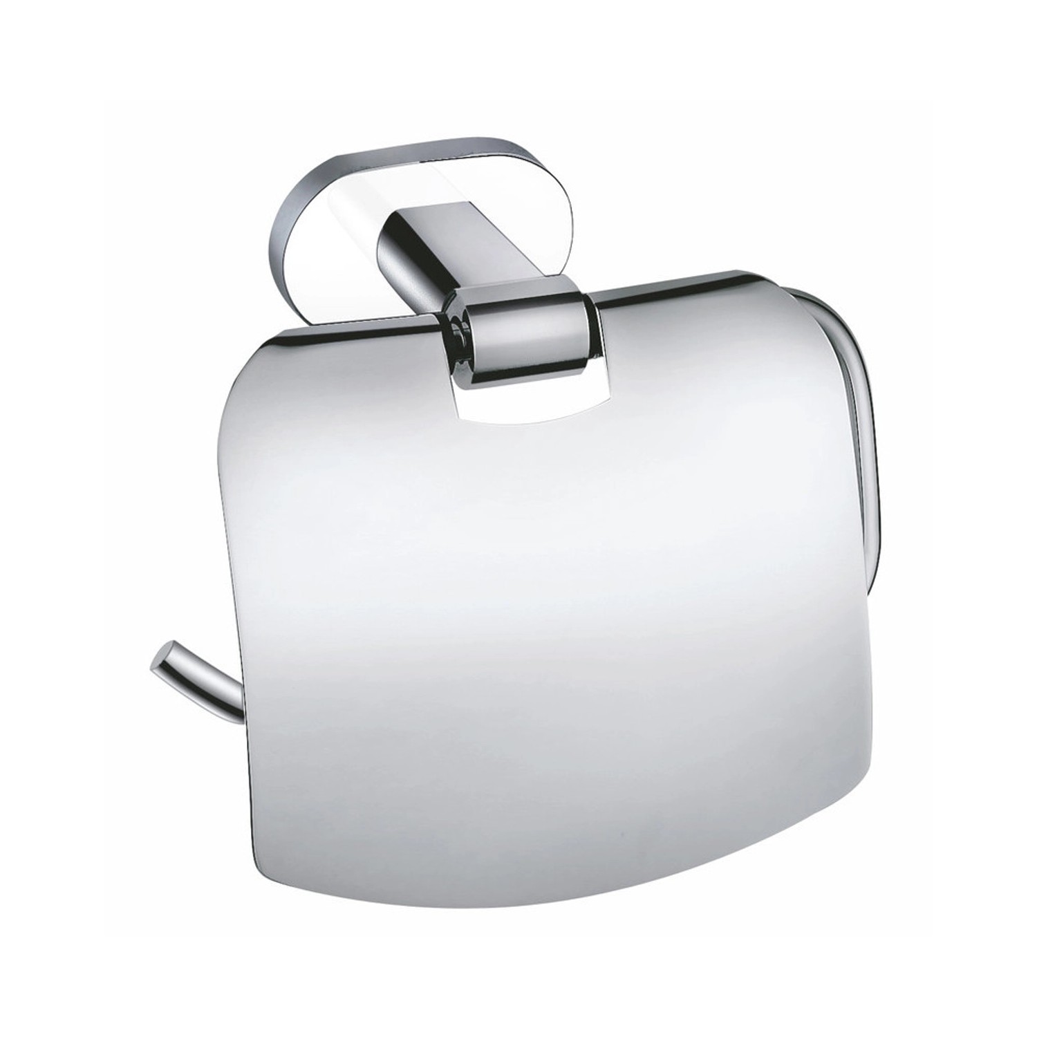 Držák toaletního papíru Yukon závěsný s krytem, bílo-chromová