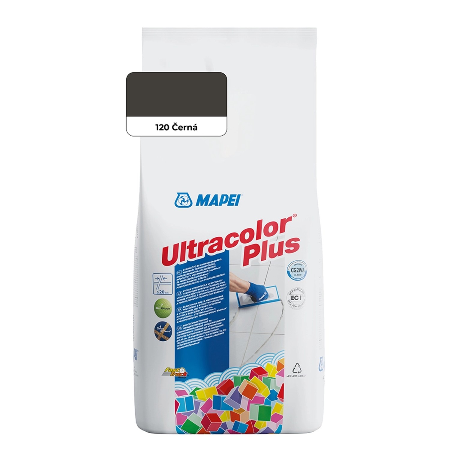 Spárovací hmota Mapei Ultracolor Plus 2 kg 120 černá