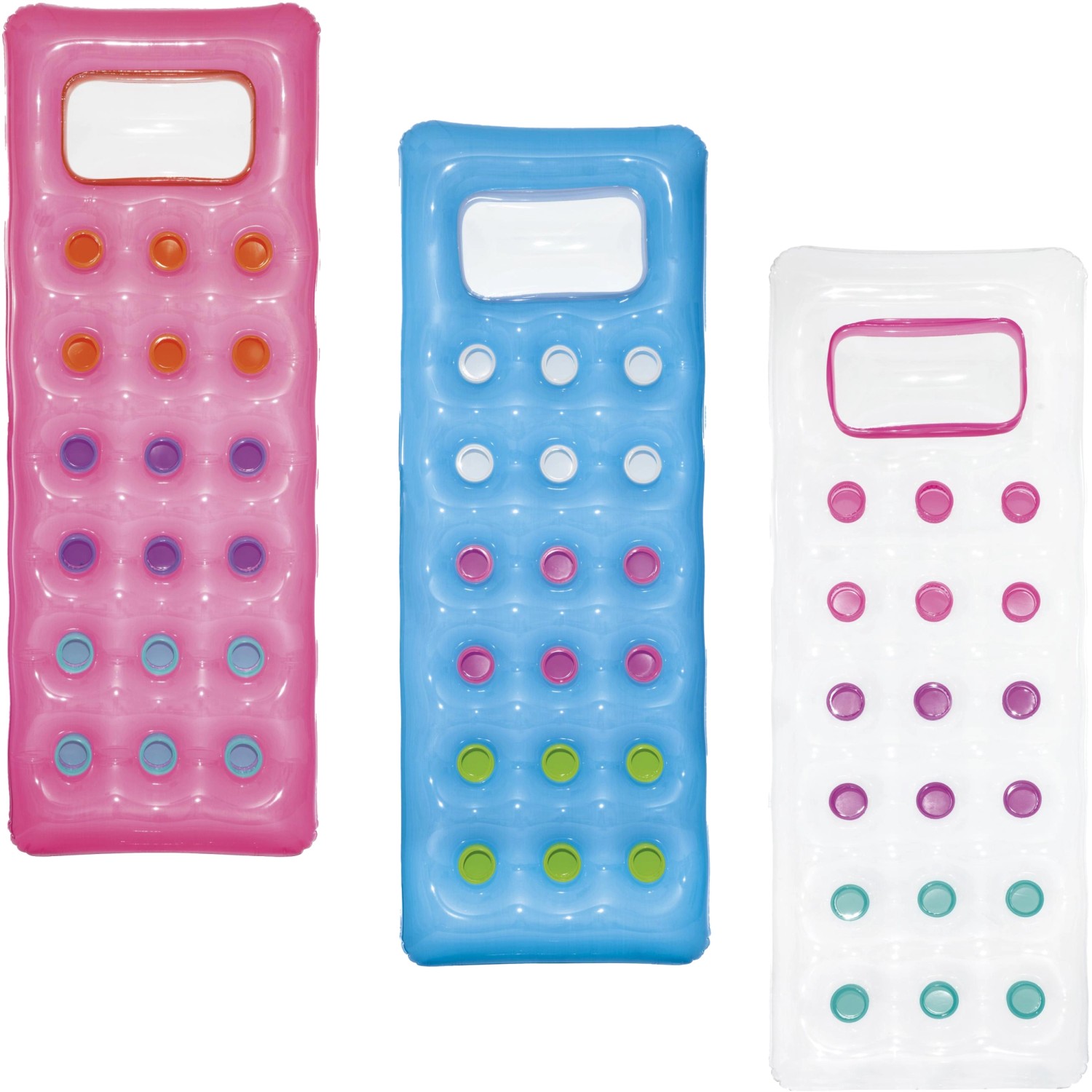 Bestway Nafukovací lehátko s okénkem, různé barvy, 1 ks, 188 x 71 cm