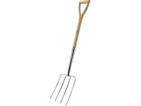 LUX-TOOLS Rycí vidle s dřevěnou rukojetí Cottage Edition, 110 cm