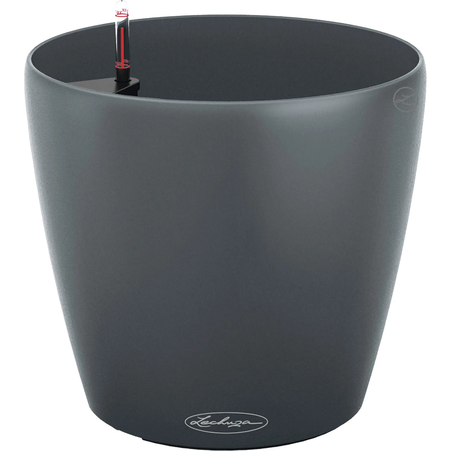 Lechuza Samozavlažovací květináč Classico Color Eco 21 šedý pr. 21,5 x 20,5 cm