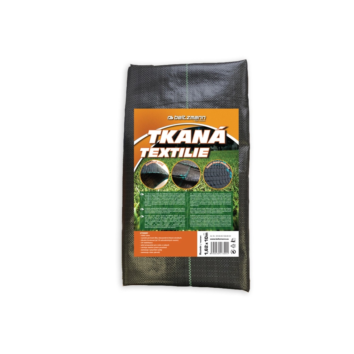 Beltzmann Tkaná textilie mulčovací černá 1,62 x 10 m
