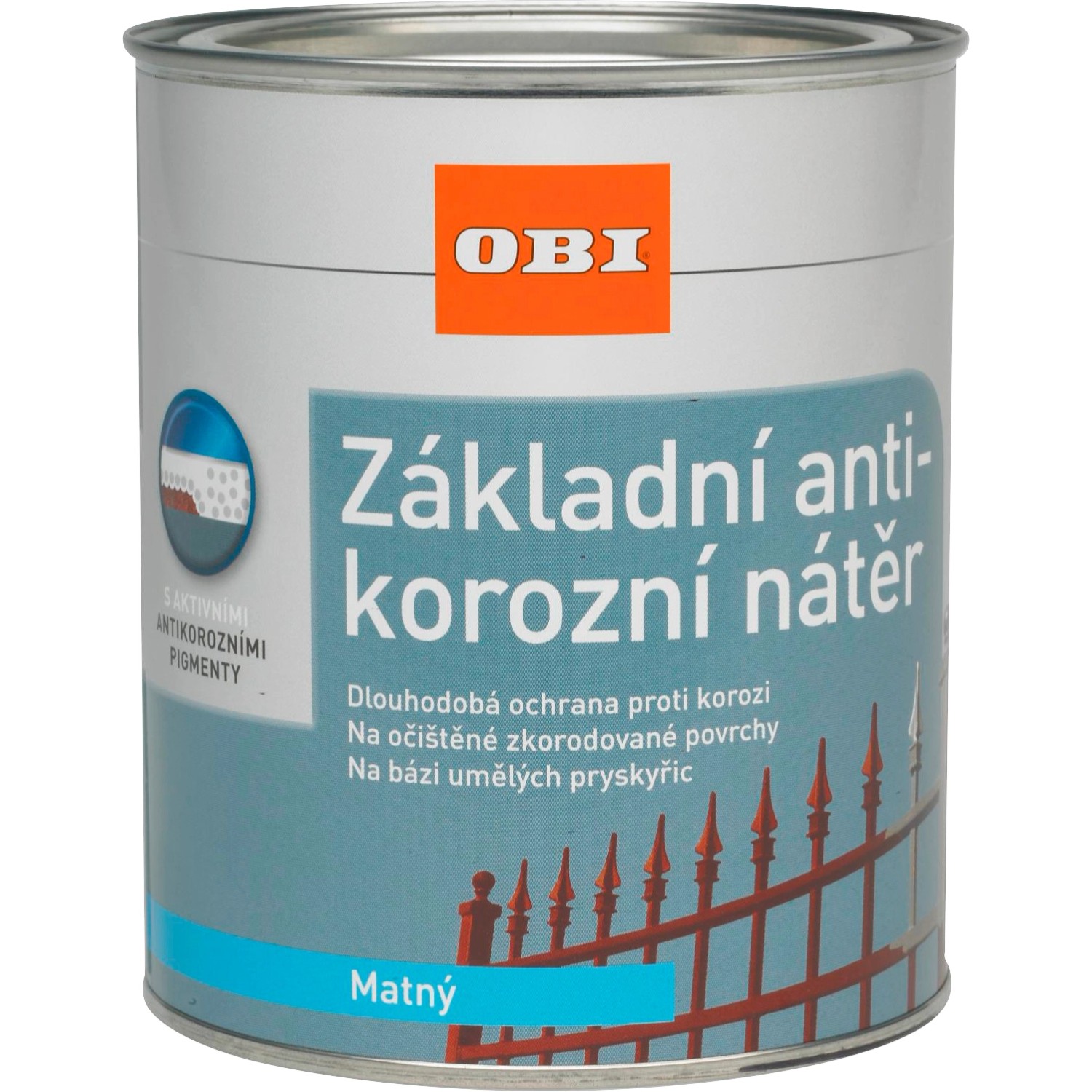 OBI Základní antikorozní nátěr matný bílý 750 ml