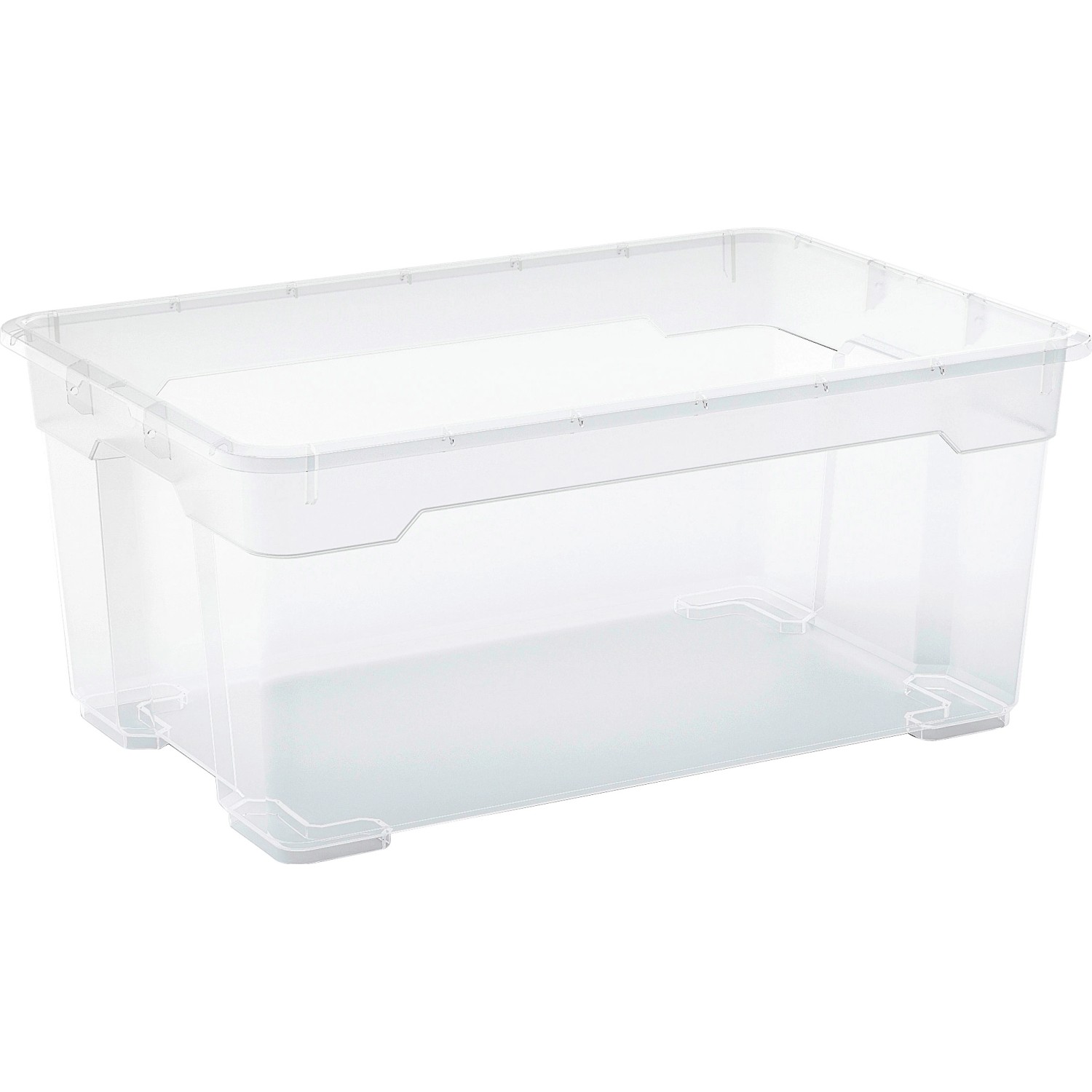 OBI Univerzální úložný box Santos L, transparentní, 26 x 38 x 56,5 cm