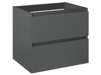 Roca Umyvadlová skříňka Evelyne Basic 2Z, antracitová matná, 53 x 60 x 45,6 cm