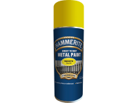 Hammerite Přímo na rez barva na železné kovy ve spreji hladká žlutá 400 ml