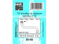 Sada O kroužků na výtokové ramínko 18 mm, 5 ks Sada O kroužků na výtokové ramínko 18 mm, 5 ks