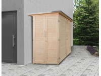 Weka Zahradní skříň Garten Q Kompakt, přírodní, 217 x 224 x 155 cm