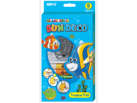 Amos Barvy na sklo sada 6 barev, 10,5 ml + 6 sklíček Mořské ryby