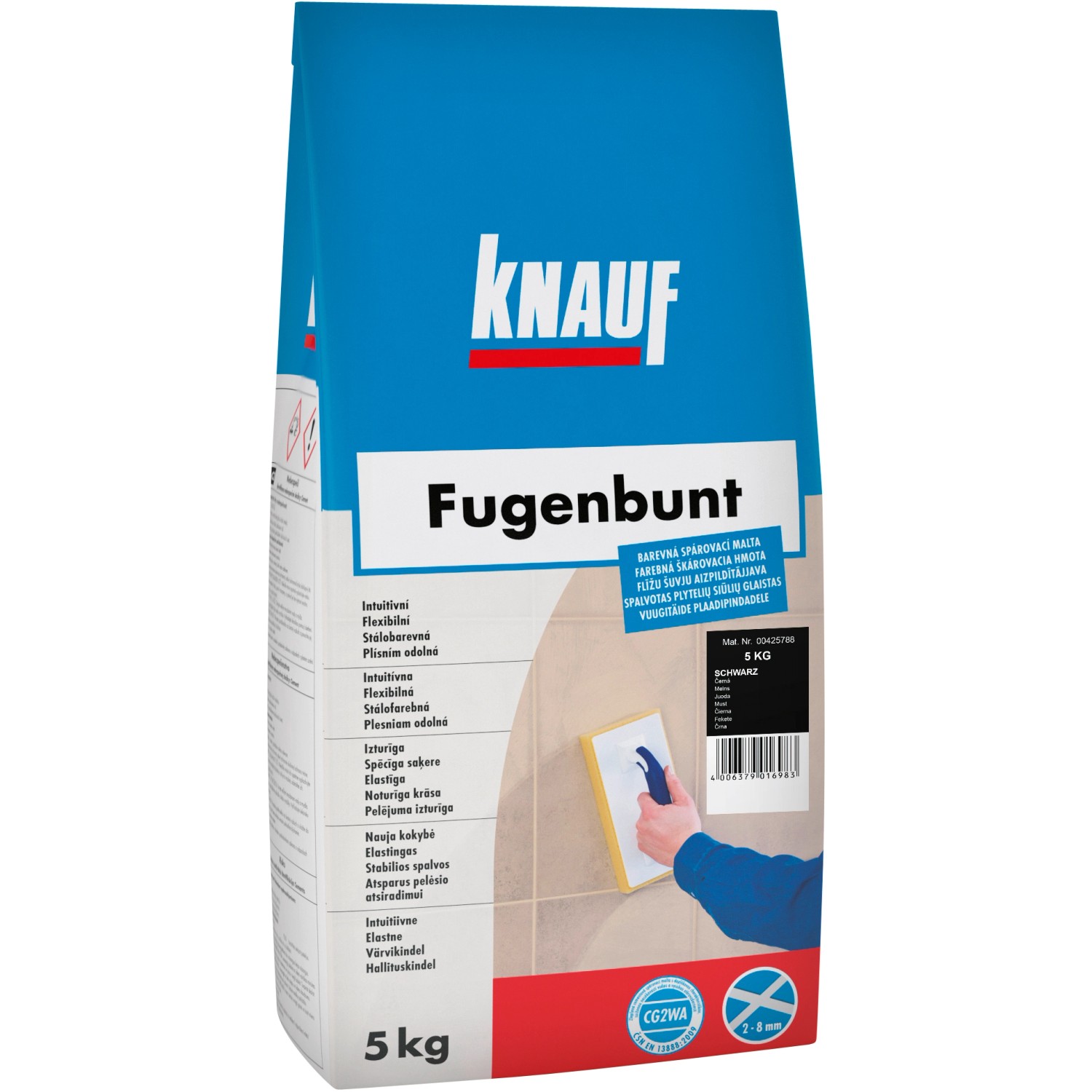 Knauf Spárovací hmota FUGENBUNT SCHWARZ 5 kg