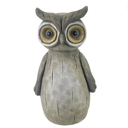 DRAGIMEX Zahradní dekorace na plot sova z terakoty 21,5 cm