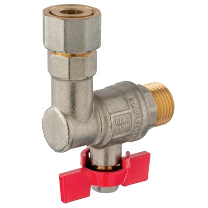 Ferro Rohový kulový kohout KFM1SGPK, ke kotlům 1/2"