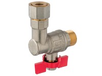 Ferro Rohový kulový kohout KFM1SGPK, ke kotlům 1/2