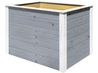 Weka Modulární dřevěný vyvýšený záhon Element, šedá, 100 x 69 x 71 cm