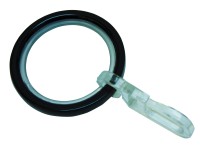 Gardinia Kroužky Chicago s kluznou vložkou černé, 10 ks