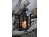 Flower Power LED dekorativní lucerna Vera černá