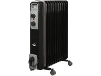 El Fuego Mobilní elektrický olejový radiátor, 11 žeber, černá, 2500 W