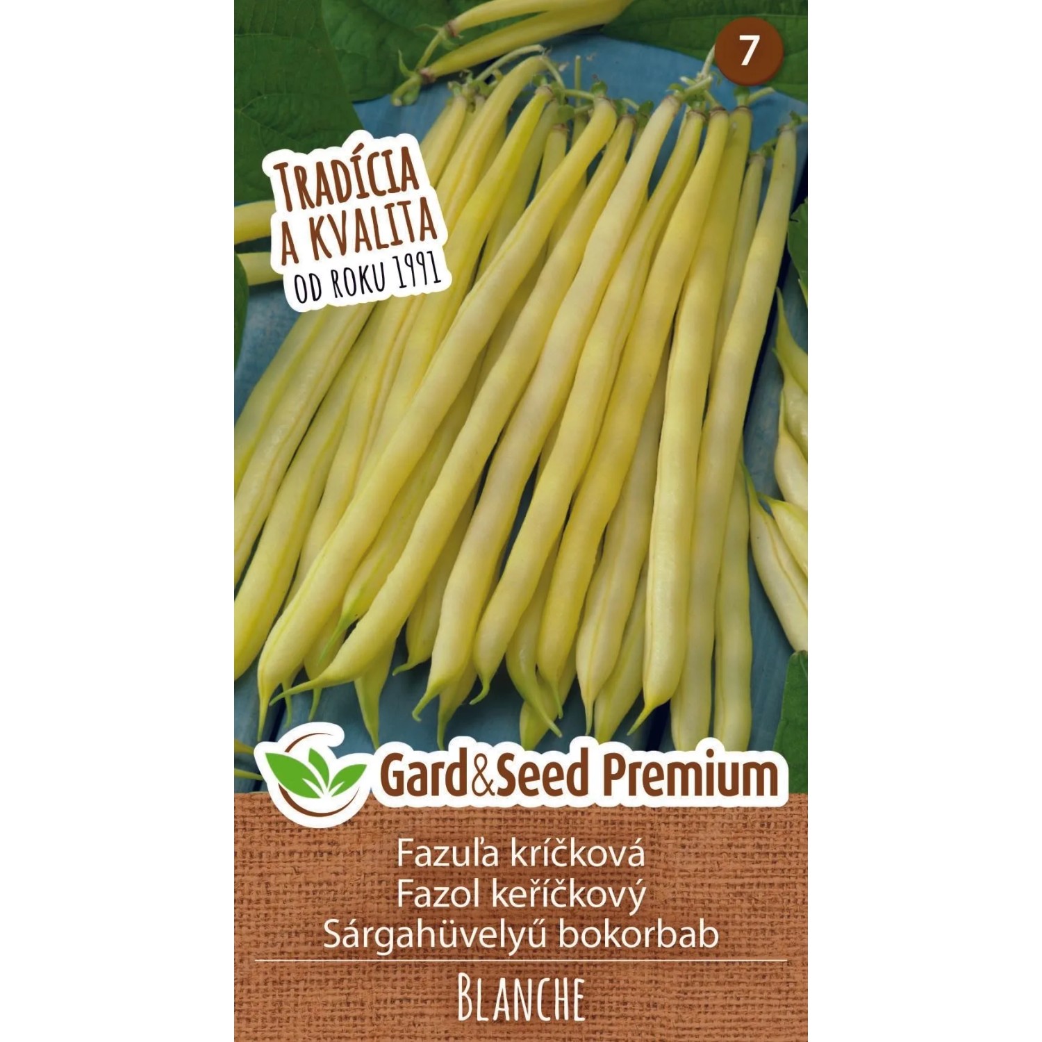 GardenSeed Premium Semínka Fazol obecný keříčkový Blanche
