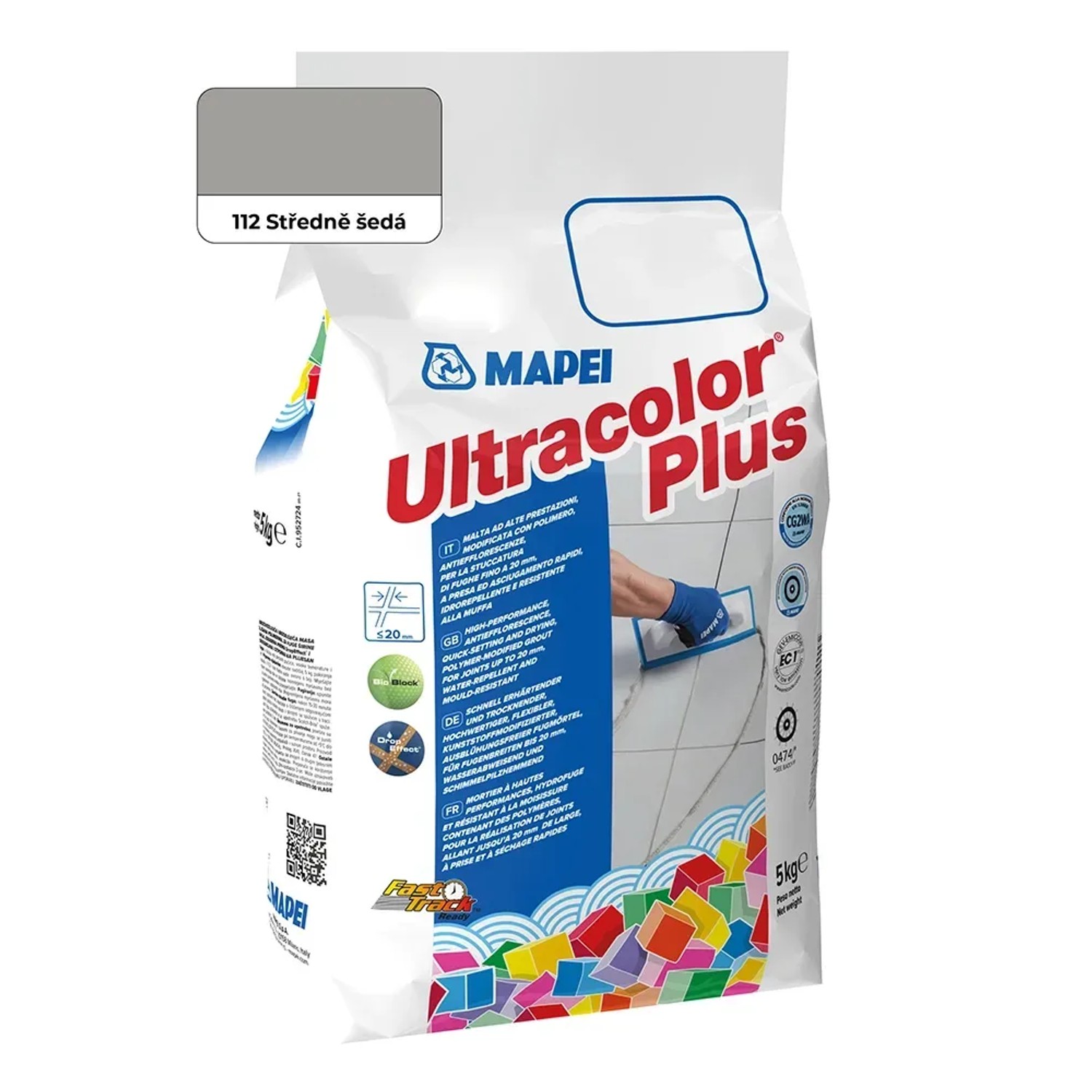 Mapei Spárovací hmota Ultracolor Plus 5 kg, 112 šedá střední