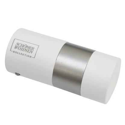 Schöner Wohnen Koncovka cylindrická pro záclonovou tyč Leon bílá matná 2 ks