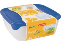 Curver Sada potravinových dóz Fresh&Go tm. modrá 0,25l + 0,8l + 1,7l + 2,9l, 4ks Curver Sada potravinových dóz Fresh&Go tm. modrá 0,25l + 0,8l + 1,7l + 2,9l, 4ks
