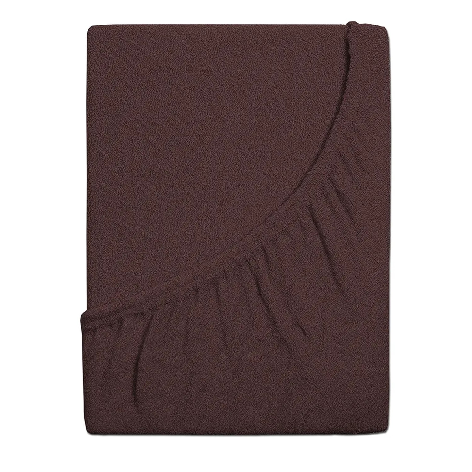 B.E.S. Froté prostěradlo IDEAL tmavě hnědá 160 x 200 cm