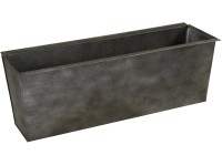 Mega Collections Zinkový truhlík Pallet Insert Vintage Black 38 x 9,5 x 13,5 cm