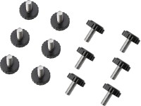 Krytky na nožičky pro sestavu zahradního nábytku Aliceville 90 x 120 mm, 12 ks