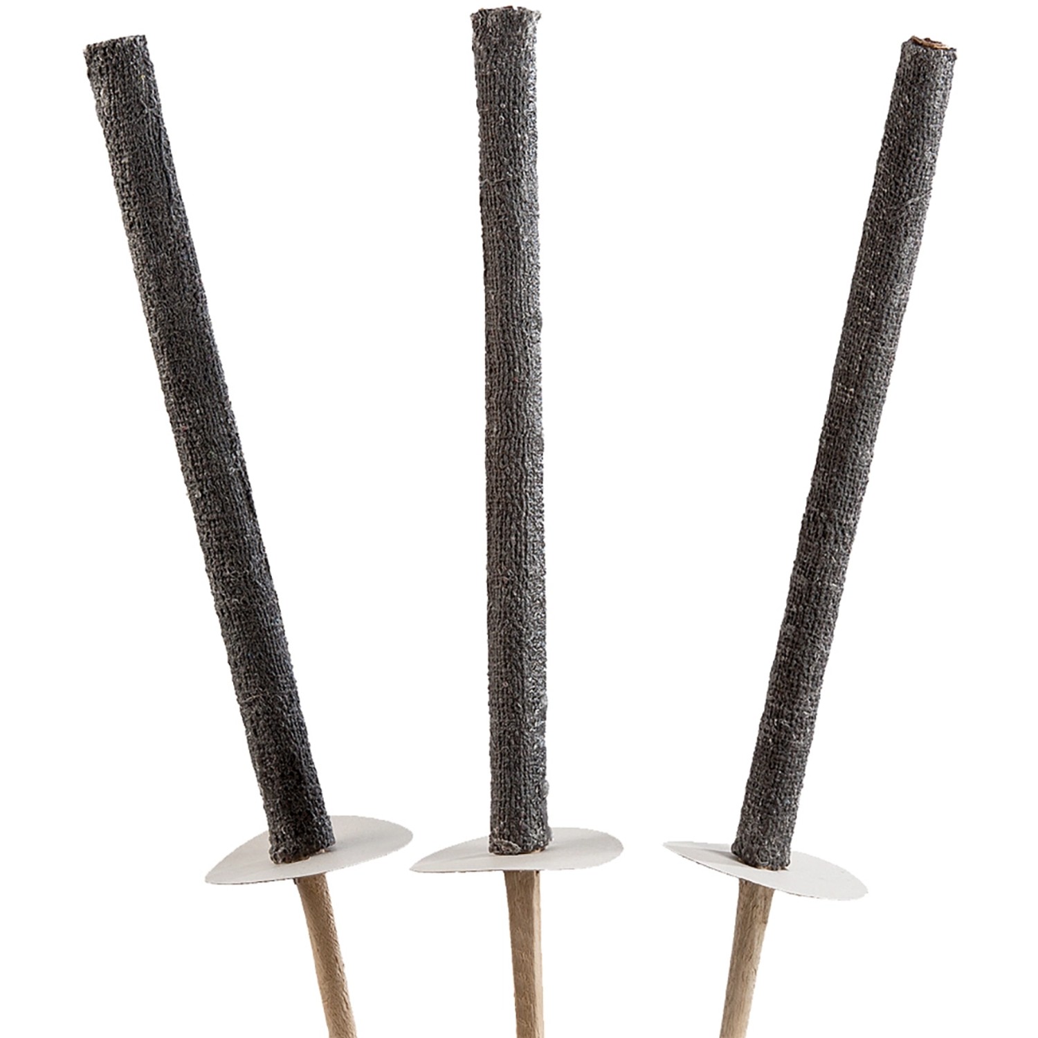 Vosková pochodeň černá sada 3 ks