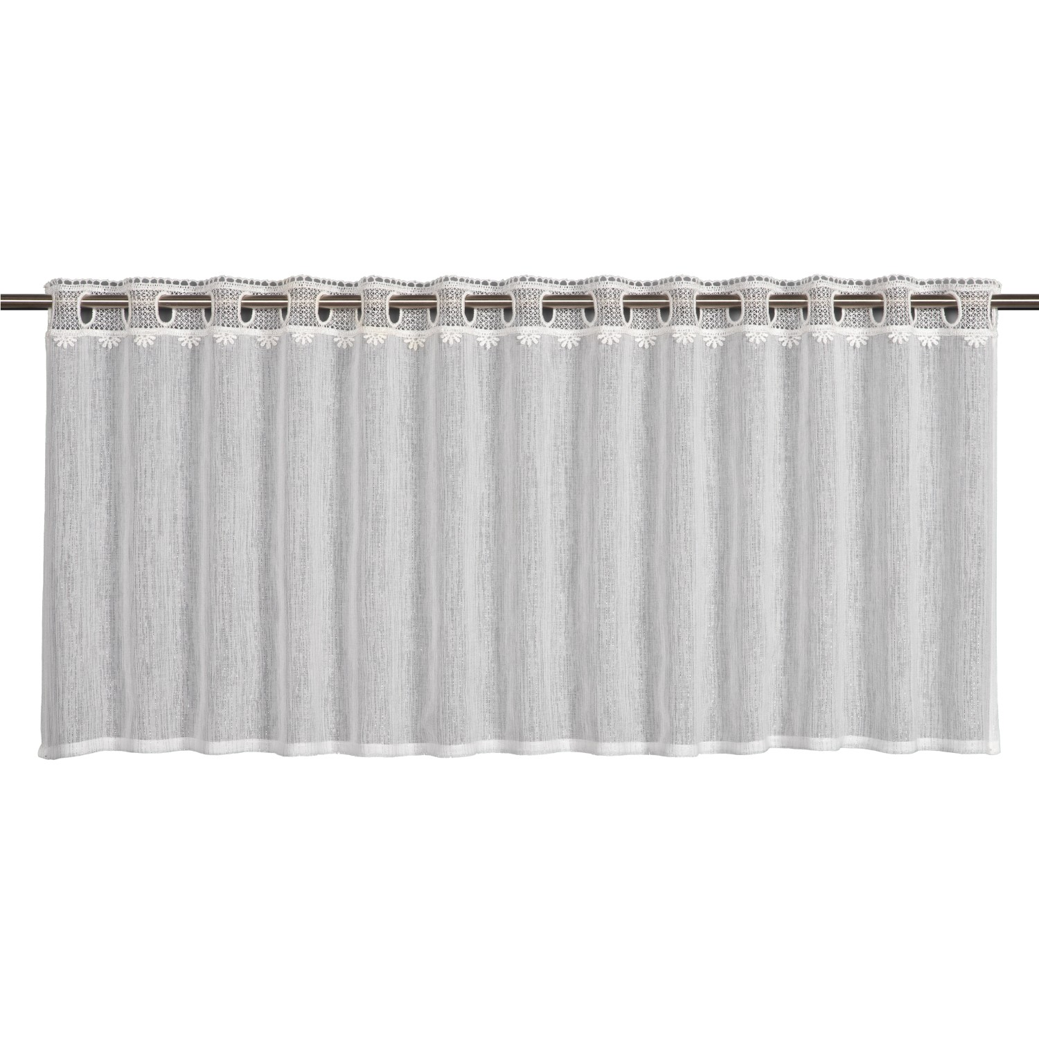 Sehlbach Vitrážová záclona, bílá, 135 x 45 cm