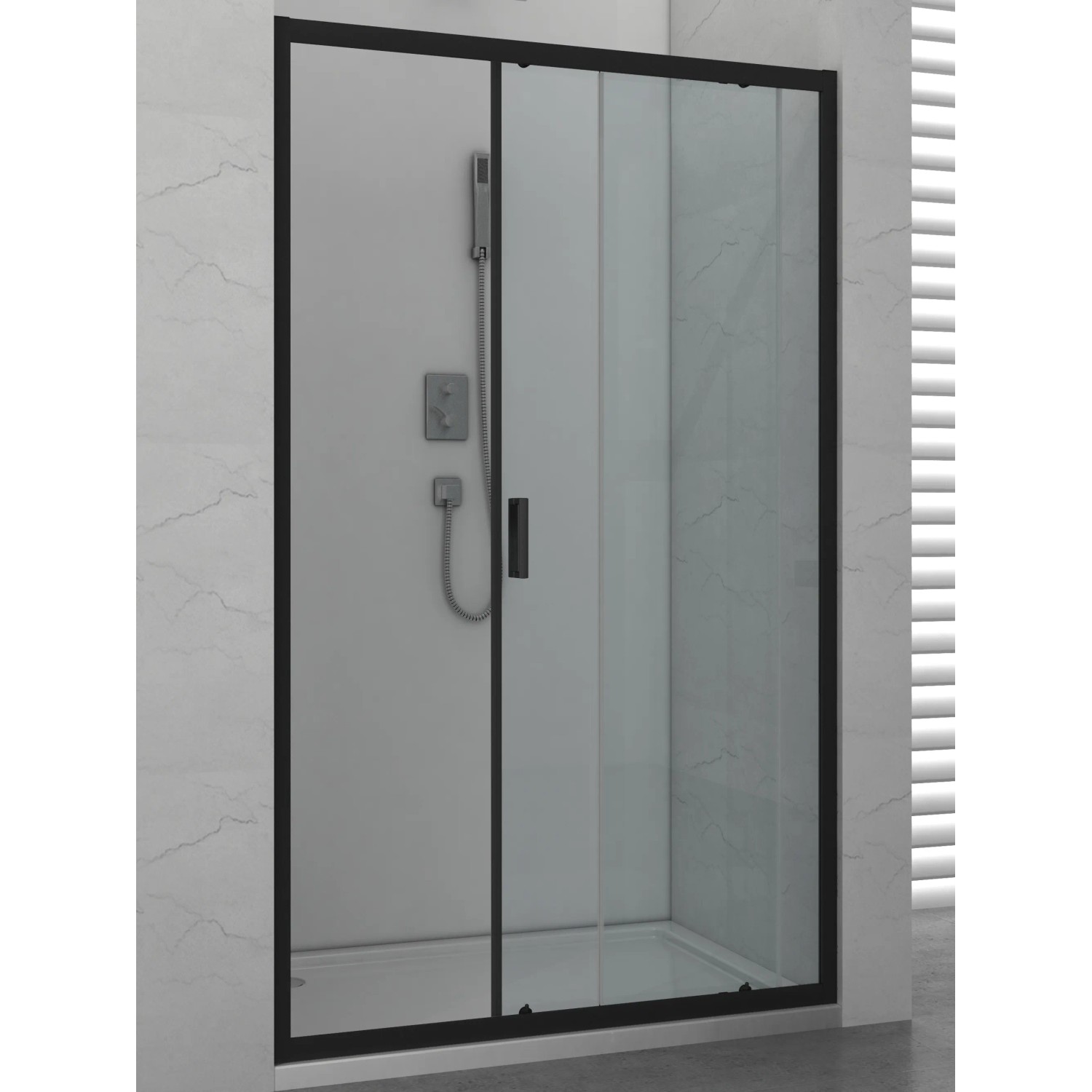 Sanotechnik Posuvné sprchové dveře do niky Elite S120B, 118-122 x 195 cm