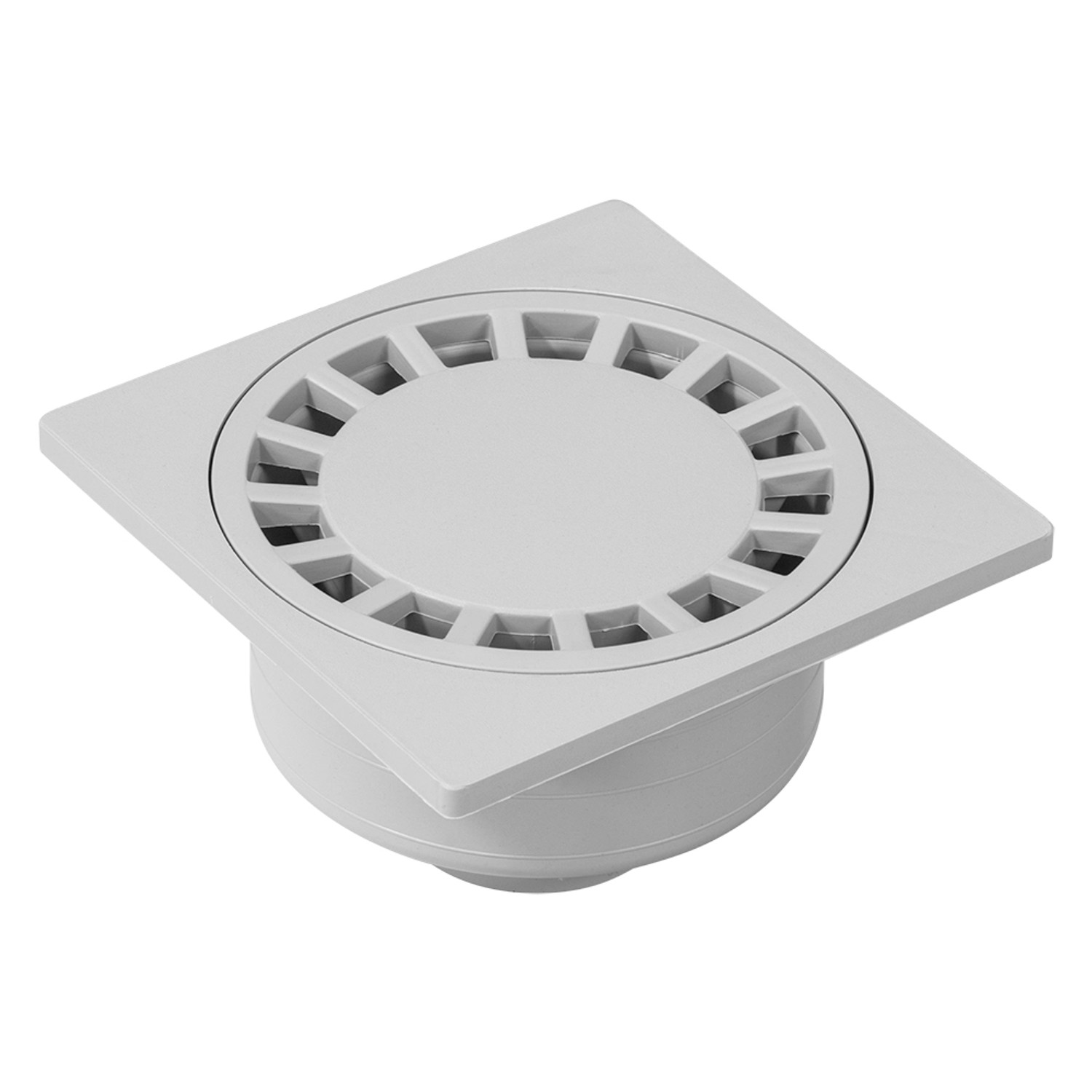 Dakota Podlahová vpusť s PP mříží svislý DN40, 15 x 15 cm