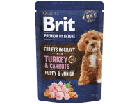 Brit Kapsička pro štěňata Premium by Nature Fillets Gravy Turkey&Carrots 85 g Brit Kapsička pro štěňata Premium by Nature Fillets Gravy Turkey&Carrots 85 g