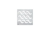 Alcadrain Designová mřížka, vzor 2, nerez, 102 x 102 mm Alcadrain Designová mřížka, vzor 2, nerez, 102 x 102 mm