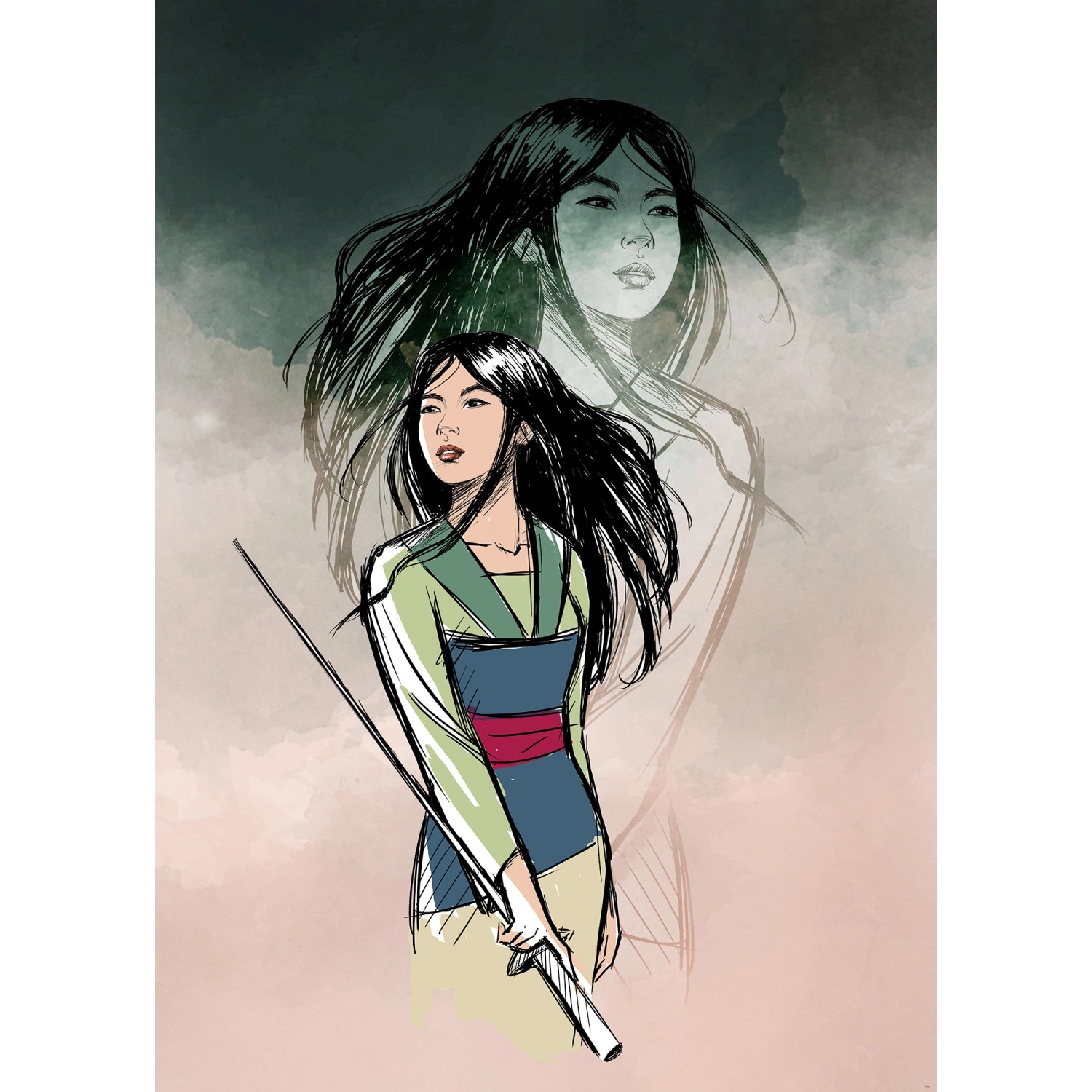 Komar Vliesová fototapeta Brave Mulan 200 x 280 cm