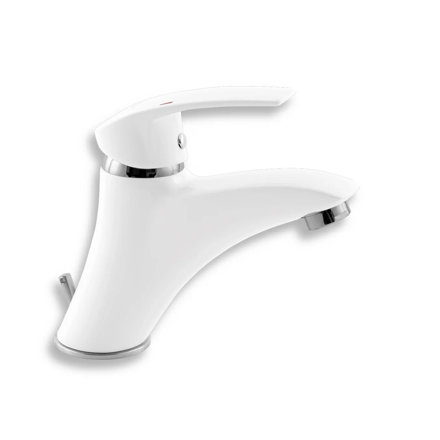 Novaservis Umyvadlová baterie Metalia 57002/1,1 bez výpusti, bílá-chrom