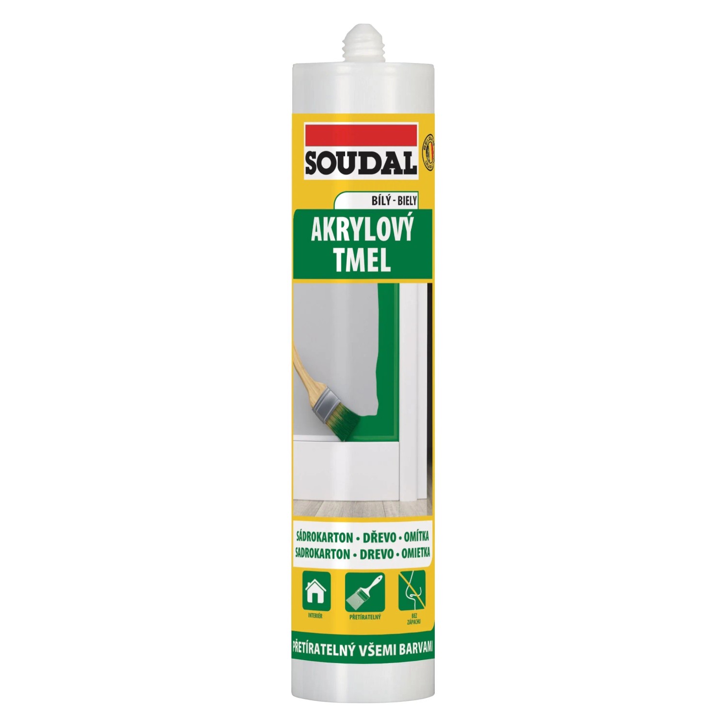 Soudal akrylový tmel bílý 280 ml