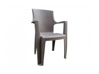 MEGA PLAST Zahradní křeslo AMELIA cappuccino 60 x 60 x 92,5 cm MEGA PLAST Zahradní křeslo AMELIA cappuccino 60 x 60 x 92,5 cm