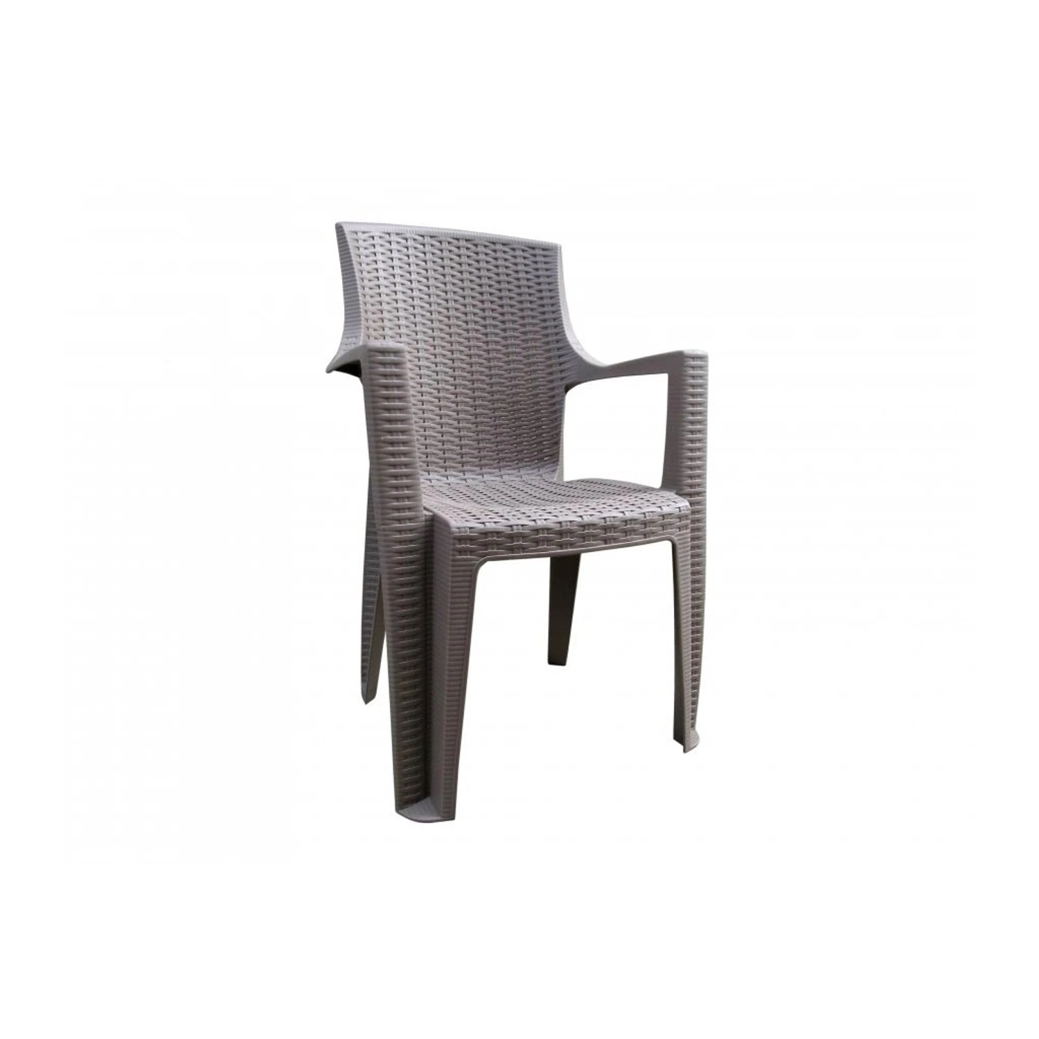 MEGA PLAST Zahradní křeslo AMELIA cappuccino 60 x 60 x 92,5 cm