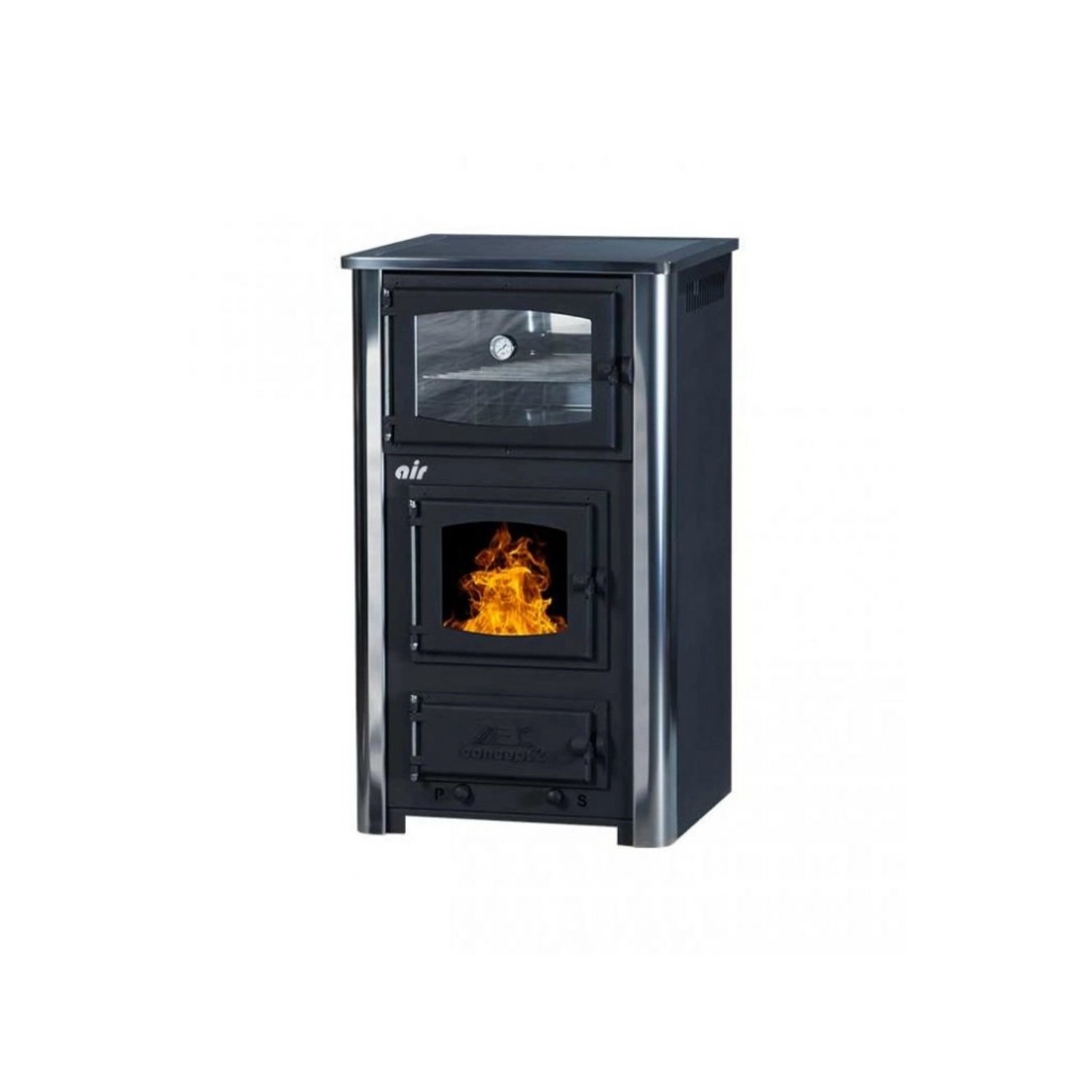 ABC Sporák CONCEPT 2 MINI AIR, 10 kW, nerez, 56,5 x 52 x 97,5 cm