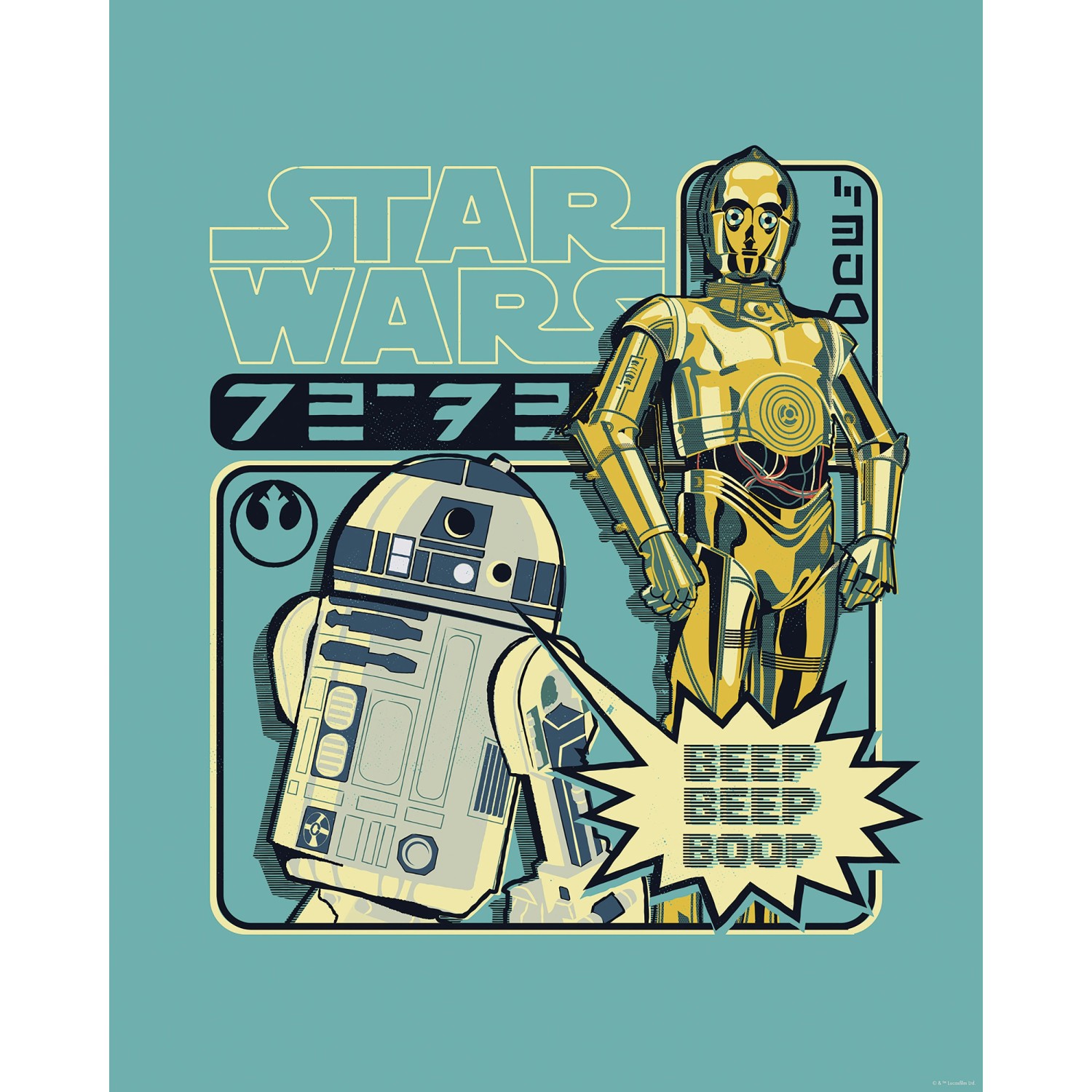 Komar Plakát Star Wars Beep Boop 40 x 50 cm
